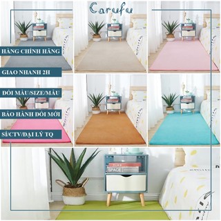 Thảm trải sàn phòng khách 200x160cm màu KhaKi NHUNG nỉ cao cấp