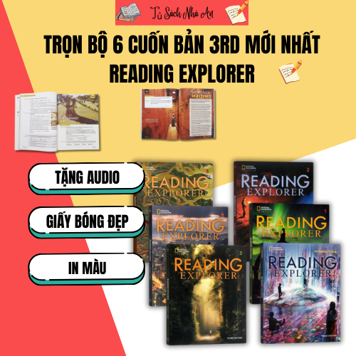 Sách - Reading Explorer - Trọn bộ 6 cuốn bản 3rd MỚI NHẤT Sách - Reading Explorer - Trọn bộ 6 cuốn bản 3rd MỚI NHẤT