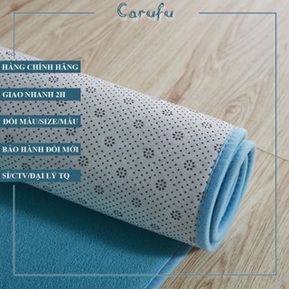 Thảm trải sàn phòng khách 200x160cm màu Xanh Biển NHUNG nỉ cao cấp