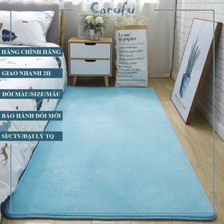 Thảm trải sàn phòng khách 200x160cm màu Xanh Biển NHUNG nỉ cao cấp
