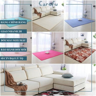 Thảm trải sàn phòng khách 200x160cm màu Xanh Biển NHUNG nỉ cao cấp