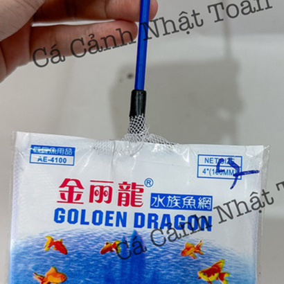 Vợt Vớt Cá Cán Xanh Loại Tốt Lưới Sâu, Dày