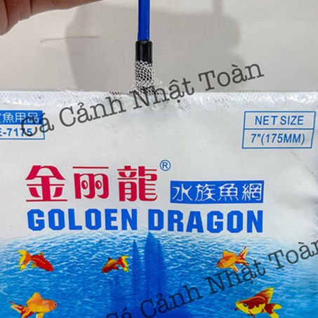 Vợt Vớt Cá Cán Xanh Loại Tốt Lưới Sâu, Dày
