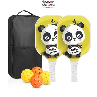Vợt Pickleball Trẻ Em,Người Lớn Sợi Carbon Cao Cấp Đại Nam Sport + Kèm Túi Chống Sốc Và 4 Bóng