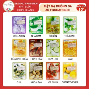 Mặt Nạ Dưỡng Da 3D Foodaholic cấp ẩm, nâng cơ, chăm sóc da toàn diện 23g