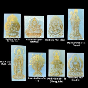 Miếng dán điện thoại đẹp lung linh phù hợp phong thủy tài lộc, may mắn hình phật bồ tát