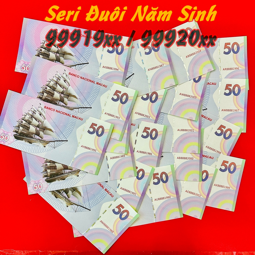 [Năm Sinh] Tiền Năm Sinh Thuận Buồm Xuôi Gió MaCao Seri Đầu 8888 Cộng Năm Sinh Ý Nghĩa Phong Thủy Tài Lộc