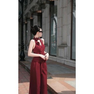 Set áo tim ống suông kèm chocker như clip tặng hoa tai