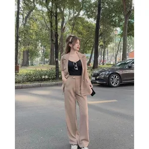 Set 3sp áo vest 4 nút 2 túi + áo 2s + quần suông 🔥𝐇𝐨𝐚̉ 𝐓𝐨̂́𝐜🔥 𝐌𝐄𝐎𝐈𝐍𝐃𝐀𝐇𝐎𝐔𝐒𝐄