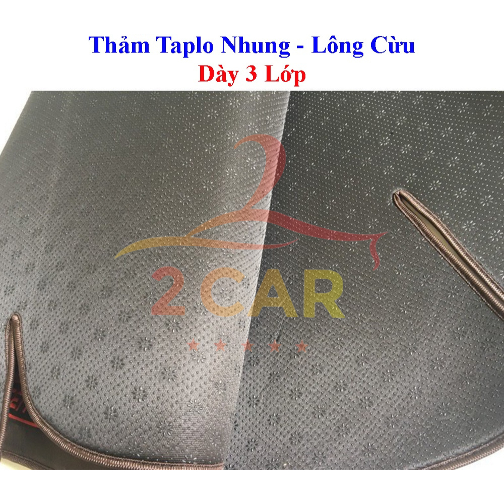 Thảm taplo lông cừu chống trượt xe Kia Morning 2008- 2012- 2019- 2023
