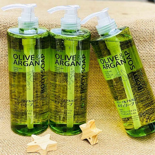 Sữa Tắm Chiết Xuất Dầu Olive & Argan Dưỡng Sáng, Làm Mềm Da Deve Body Soap (800ml)