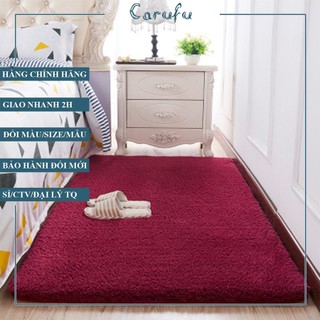 Thảm trải sàn cho bé nằm chơi lông CỪU dày êm đẹp 1m 1m2 1m6 2m | CARUFU