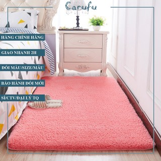 Thảm trải sàn cho bé nằm chơi lông CỪU dày êm đẹp 1m 1m2 1m6 2m | CARUFU