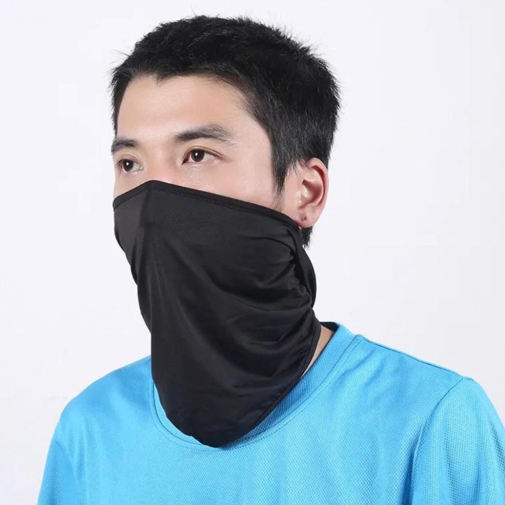 Khăn Trùm Đầu  vải mịn, thoáng khí tốt giúp người dùng thoải mái hơn khi đội nón bảo hiểm, chống nắng tốt