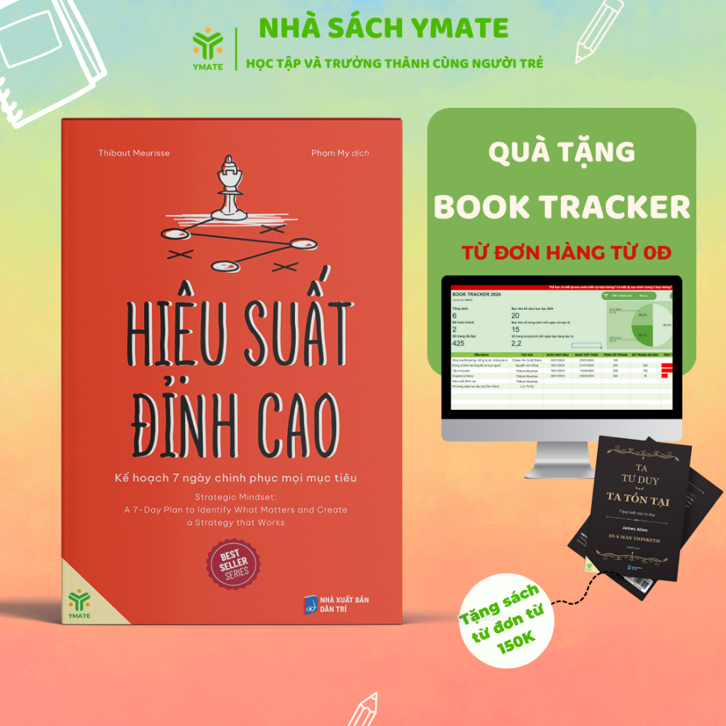 Ảnh Dopamine Detox + Tập Trung Sâu + Hiệu Suất Đỉnh Cao + Hành Động Ngay - Bộ Sách Hiệu Suất -YMATE 4