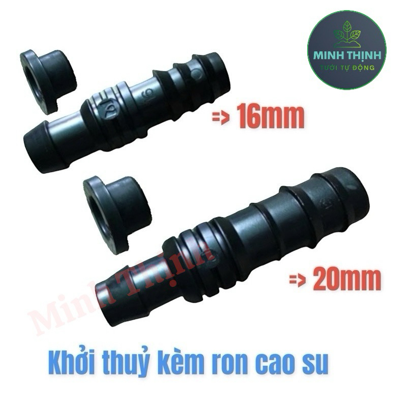 Khởi thủy 16mm / 20mm tặng kèm ron cao su dùng cho việc nối ống LDPE ...