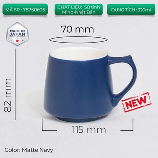 [ORIGAMI JAPAN] Volcano Ly sứ uống trà cà phê Origami Aroma Mug 320ml