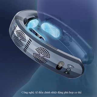 Quạt đeo cổ pin 6000mah, làm mát và làm ấm mùa đông