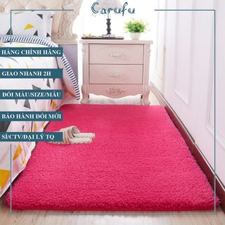 Thảm cho bé tập bò nằm chơi an toàn êm ái Lông Cừu dày | 1m 1m2 1m6 2m | CARUFU