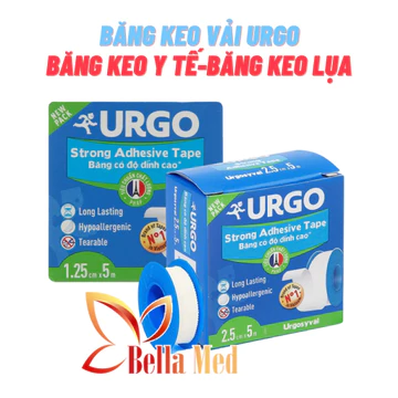 Băng keo vải Urgo, băng keo y tế, băng keo lụa chuyên dụng-2 size lựa chọn