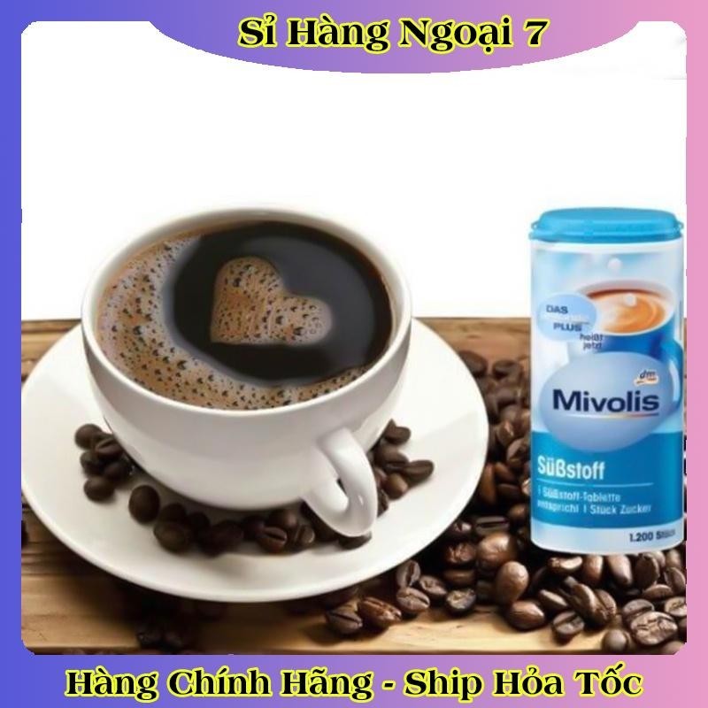 [Hàng nội địa Đức đủ bill] Đường ăn kiêng Mivolis cho Keto, Das, người tiểu đường 1200 viên của Đức -Date mới nhất
