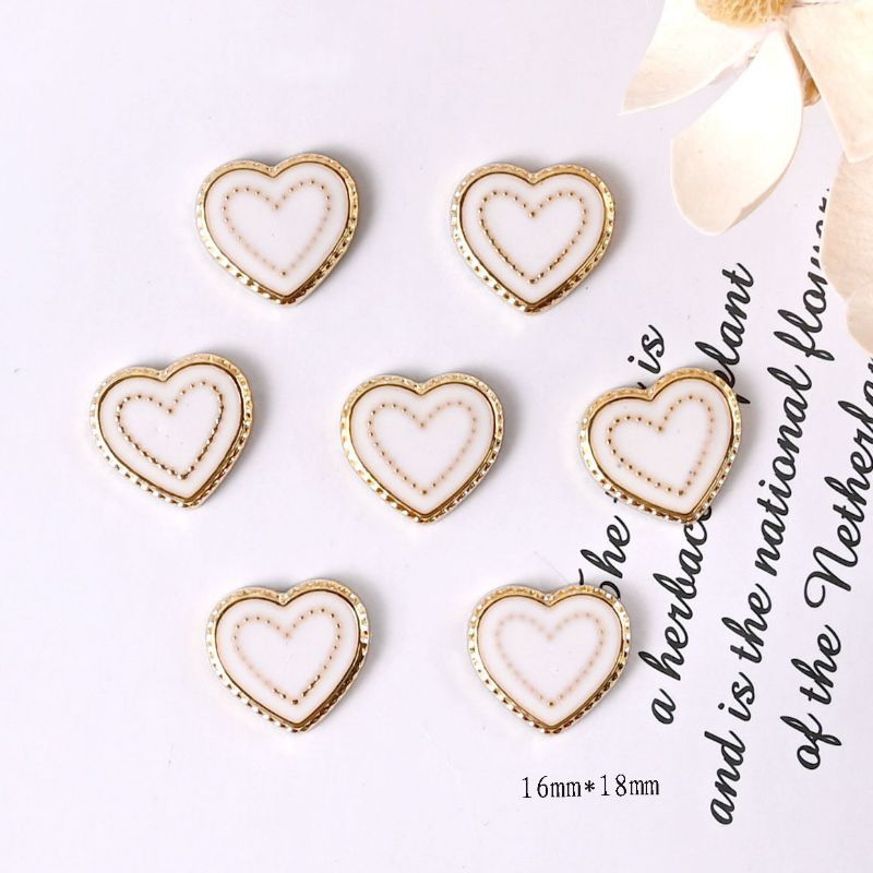 CHARM KIM LOẠI Y2K MIX TRẮNG ĐEN GẮN KẸP TÓC