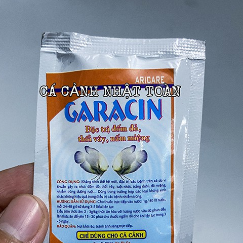 GARACIN ARC ĐỐM ĐỎ THỐI VÂY NẤM MIỆNG CHO CÁ CẢNH GÓI 5G