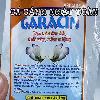 GARACIN ARC ĐỐM ĐỎ THỐI VÂY NẤM MIỆNG CHO CÁ CẢNH GÓI 5G