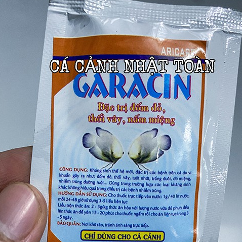 GARACIN ARC ĐỐM ĐỎ THỐI VÂY NẤM MIỆNG CHO CÁ CẢNH GÓI 5G