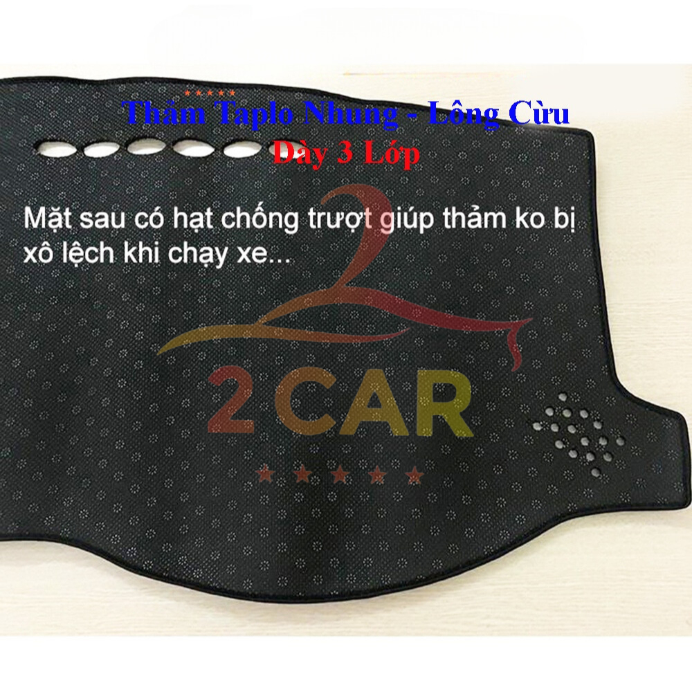 Thảm Taplo xe Vinfast VF3, VF5, VF6,  VF7, VF8, VF9, VFe34, Fadil, Lux A, Lux SA, thảm đẹp, dày dặn, 3 lớp chống trượt