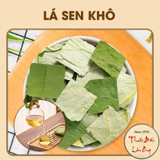 Lá sen khô 100g, trà lá sen, thơm, sạch - Lãn Ông