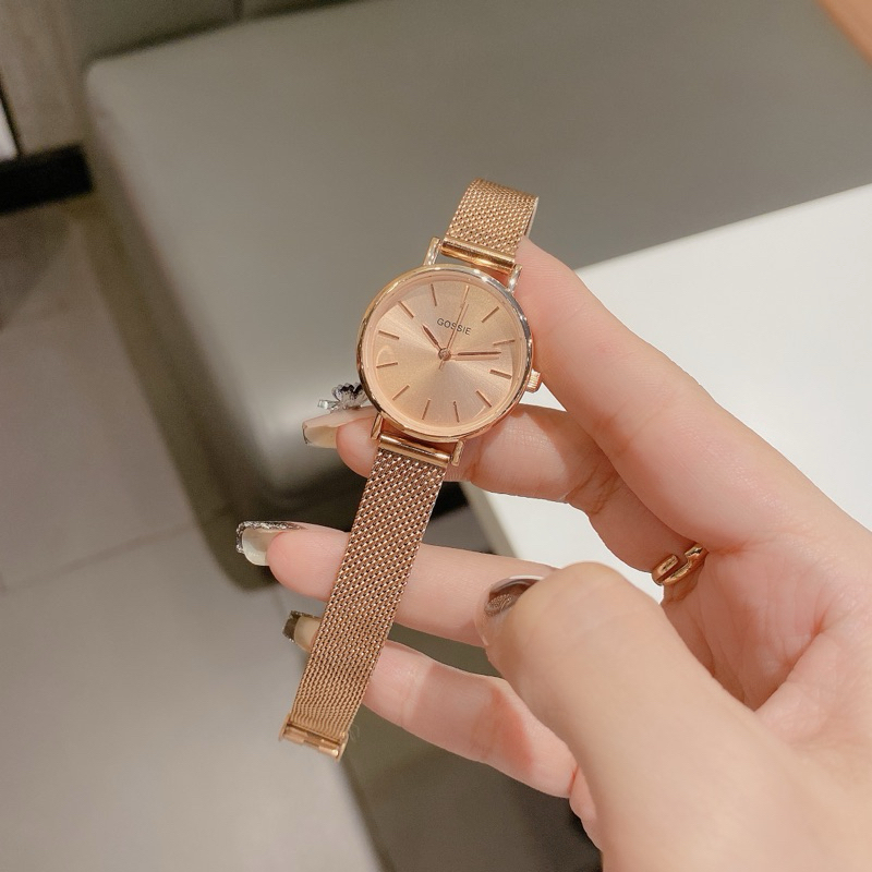 Đồng Hồ Nữ Gossie GW Mành Lụa Khoá Bấm Thông Minh