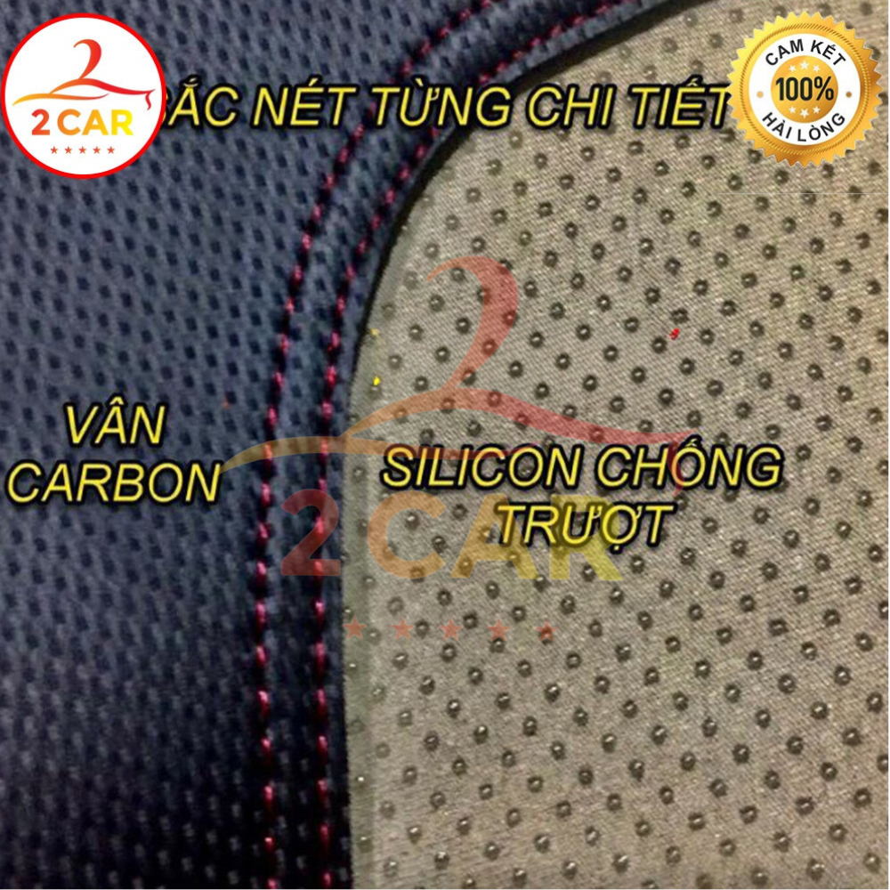 Thảm taplo da carbon KIA K250 chống nóng tốt, chống trơn trượt, vừa khít theo xe