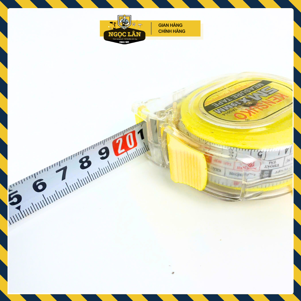 Thước kéo 2 mặt số - lỗ ban 5m, 7.5m