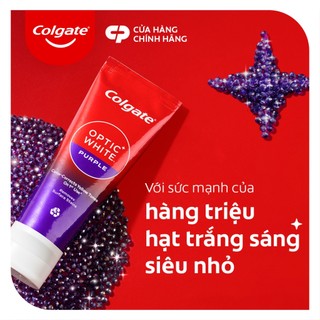 [Livestream x Colgate] Bộ 4 Kem Đánh Răng Colgate trắng răng Optic White Purple 100g trung hòa ố vàng tức thì