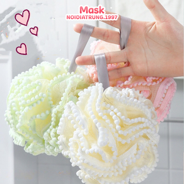 Bông Tắm Lưới Tròn Tạo Bọt Cao Cấp