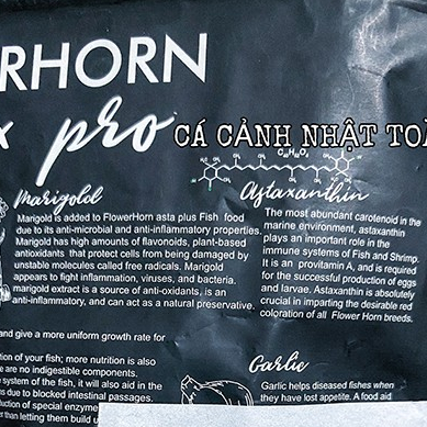 THỨC ĂN CÁ LA HÁN AMBER ẤN ĐỘ FLOWERHORN MAX PRO HỖ TRỢ TOÀN DIỆN 100G