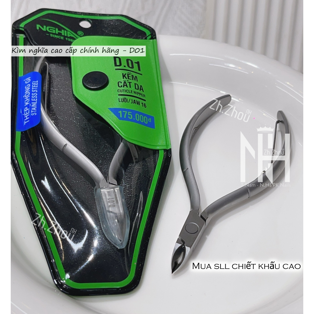 Kềm Nghĩa cắt da inox D01, Kìm nghĩa D01 chuẩn chính hãng