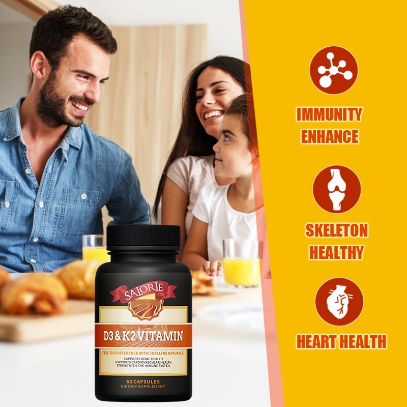 Vitamin D3 K2 5000 Iu giúp xương răng chắc khỏe, cải thiện sức khỏe tim mạch, tăng cường miễn dịch