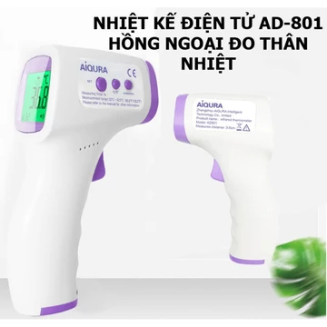 ✨Nhiệt Kế✨Free ship✨Nhiệt Kế Hồng Ngoại Điện Tử AIQURA AD801 Máy đo nhiệt, đo sữa nước thân nhiệt,đo nhiệt độ