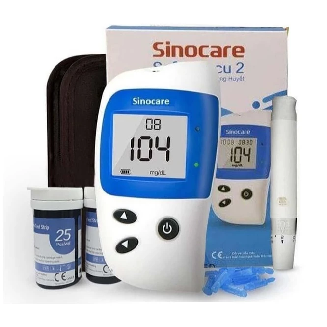 Máy đo đường huyết Safe Accu 2 tặng kèm 50 que thử + 50 kim chích máu