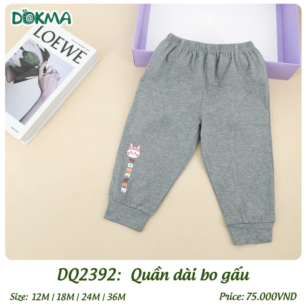 (8-13kg, 6-36M) Quần Dài Cotton Dokma Cho Bé DMQ2193 DQ3090 DQ3265 DQ3142