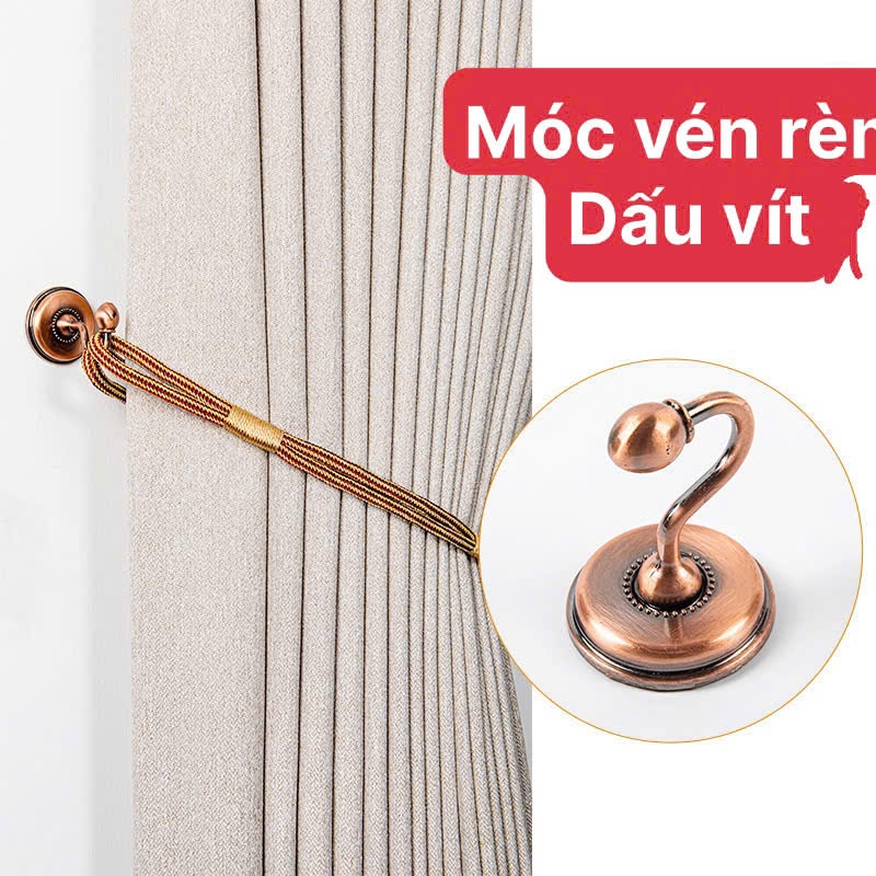 [1 cặp] núm vén rèm cửa, móc treo dây cột rèm hàng cao cấp | Shopee ...