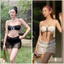 Bikini set 3 món ren quần trong váy ren ngoài nơ (sẵn hàng)