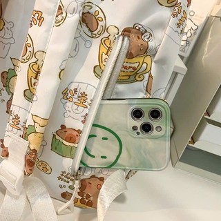 Balo Capybara Đi Học To Nam Nữ Unisex Kèm Móc Khoá Bông Cute Timo TV57