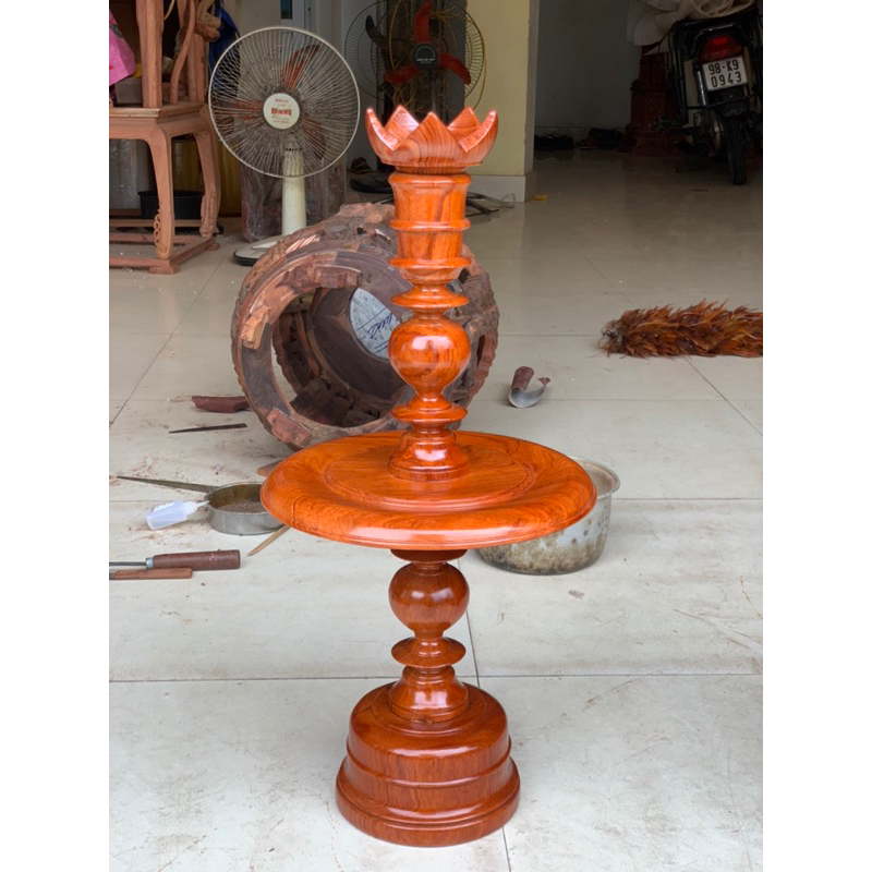 chân nến gỗ hương cao 40 45 55 60cm