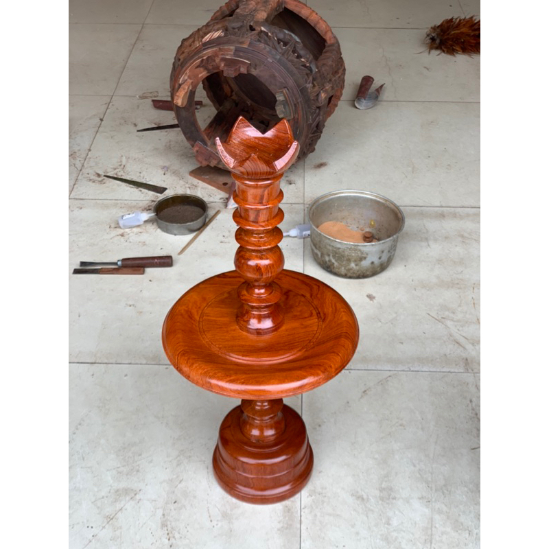 chân nến gỗ hương cao 40 45 55 60cm