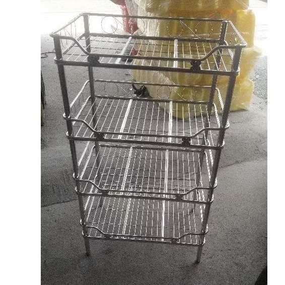 KỆ CHÉN INOX SUS 201 CAO CẤP -- KỆ 40x60 -4 Tầng -- KỆ CHÉN ĐỨNG INOX ...