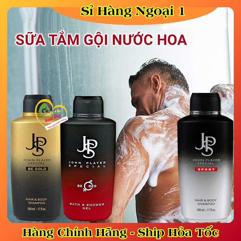 Nội địa Đức Đủ BillSữa tắm gội nam JSP của Đức, sữa tắm gội 2in1 nước hoa nam