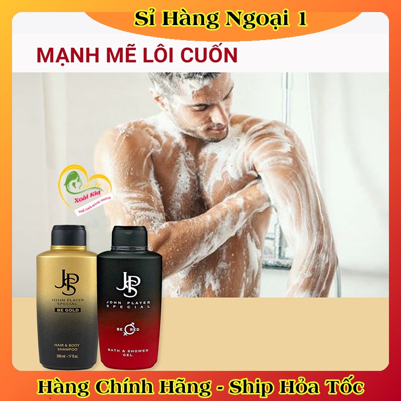 Nội địa Đức Đủ BillSữa tắm gội nam JSP của Đức, sữa tắm gội 2in1 nước hoa nam